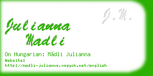 julianna madli business card